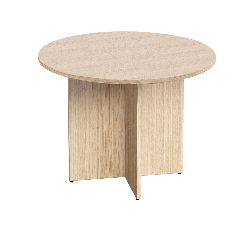 Tavolo riunione AgorA' Direction - tondo - D 100 cm - altezza 73 cm - rovere - Artexport