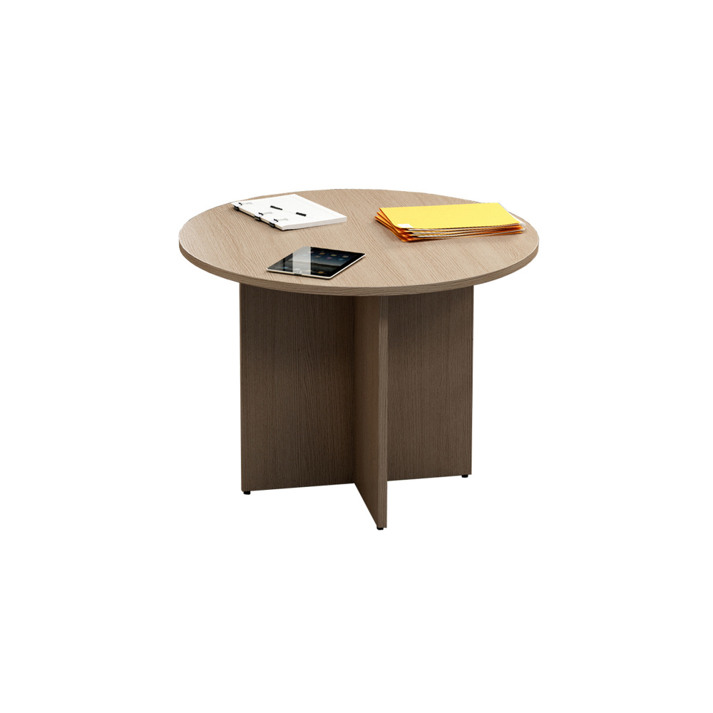 Tavolo riunione AgorA' Direction - tondo - D 100 cm - altezza 73 cm - rovere - Artexport