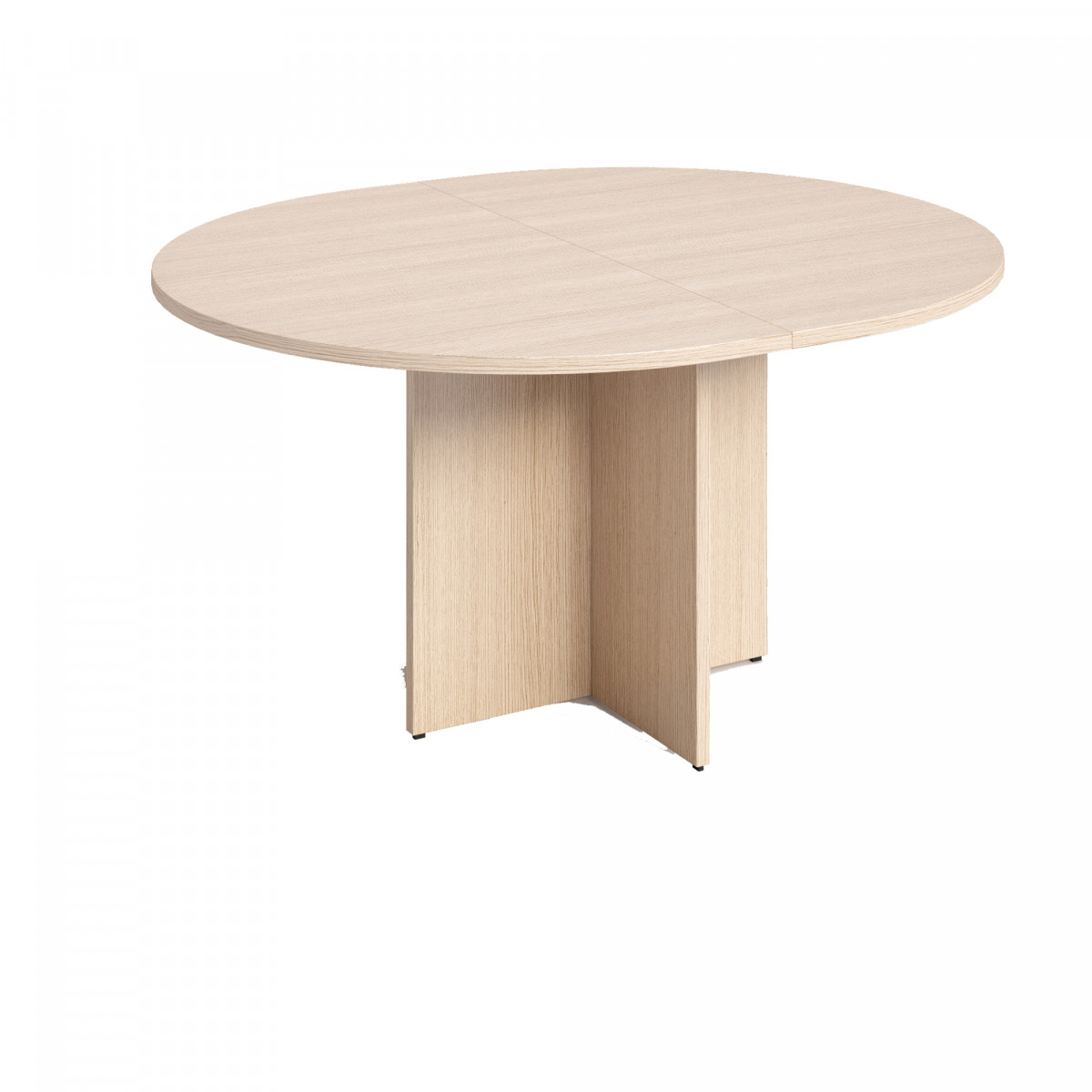 Tavolo riunione Agor&agrave; Direction - tondo - diametro 120 cm - H 73 cm - rovere