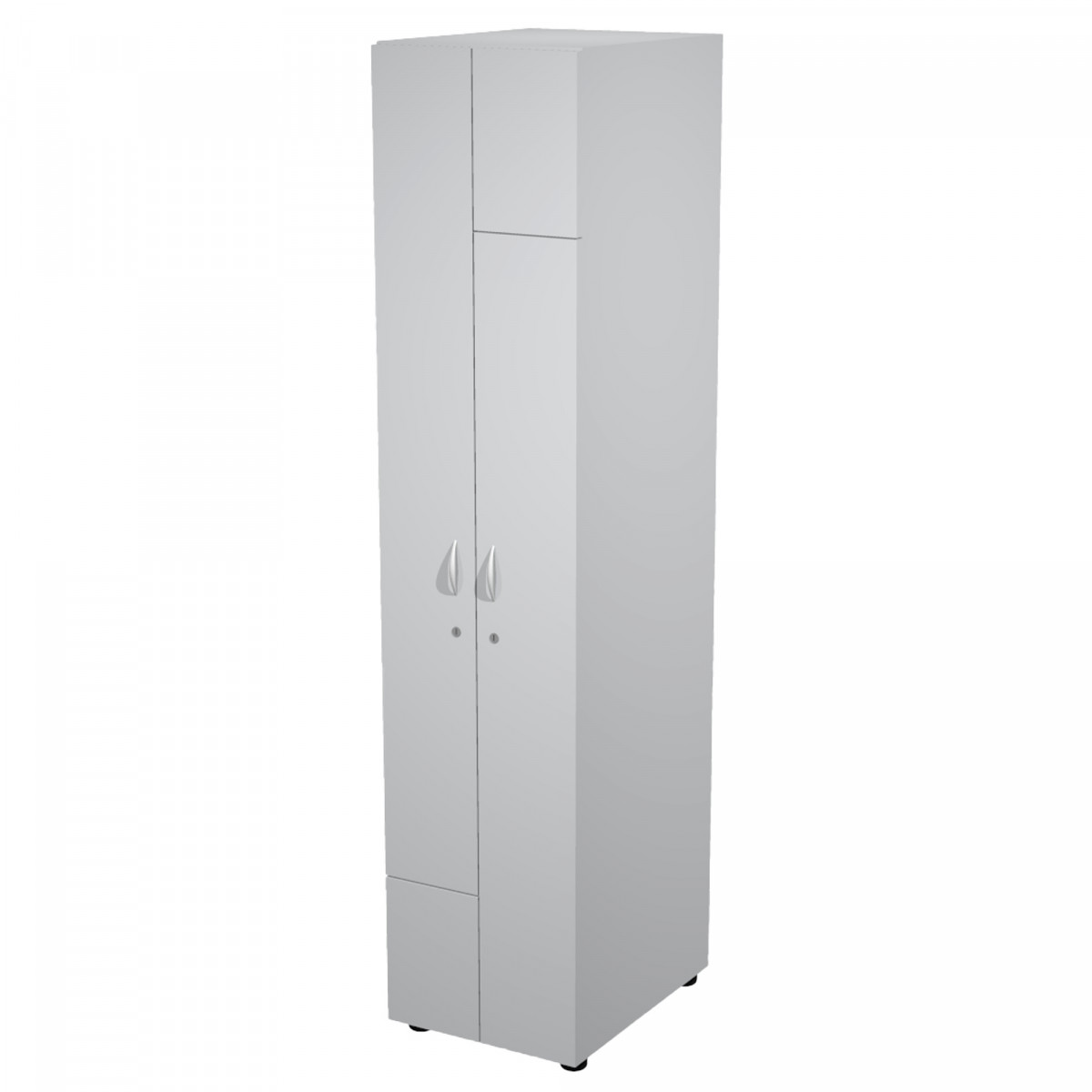 Armadio guardaroba - 2 ante - 40 x 52 x 185 cm - grigio