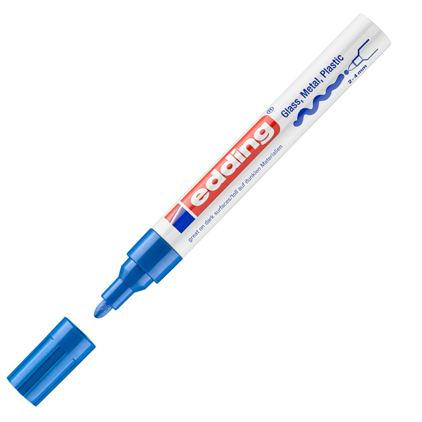 Marcatori 750 a vernice - punta media 2,00 - 4,00 mm - Edding - astuccio 10 pezzi