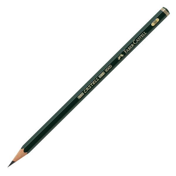 Matita in grafite Castell 9000 - gradazione 3B - esagonale - Faber-Castell