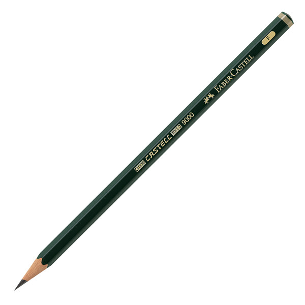 Matita in grafite Castell 9000 - gradazione F - esagonale - Faber-Castell