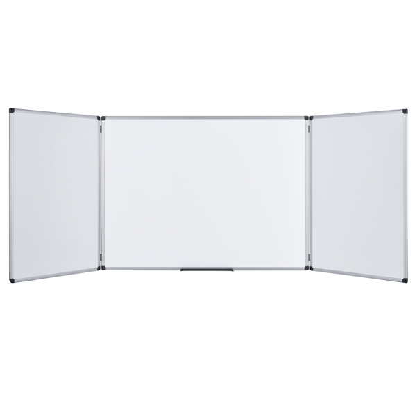 Lavagna magnetica Maya Trio - 90x240 cm (aperta) - bianco - Bi-Office