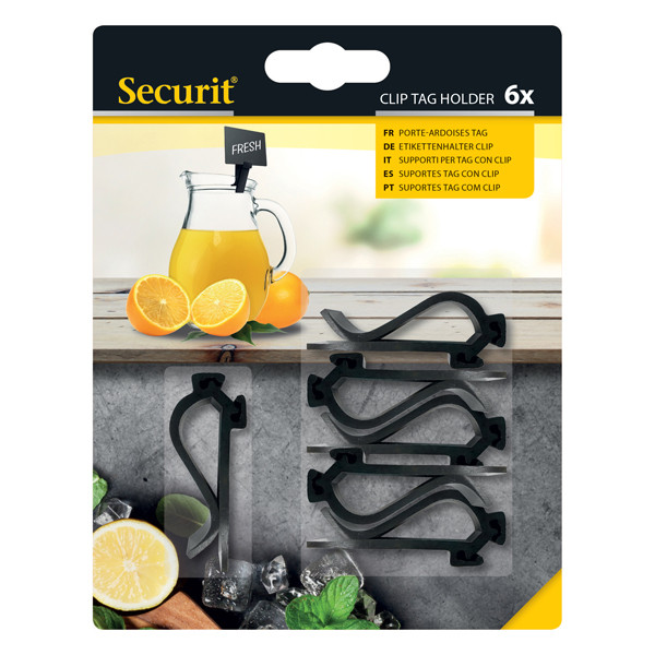 Supporti clip per targhette - Securit - set 6 pezzi