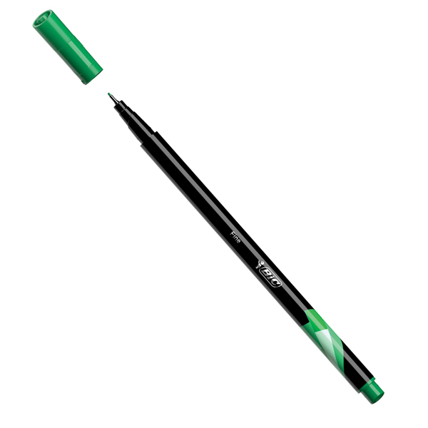 Fineliner Intensity - punta 0,8mm - verde - Bic - conf. 12 pezzi
