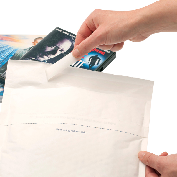 Busta imbottita Mail Lite Round Trip - andata/ritorno - formato D (18x26 cm) - Sealed Air - conf. 100 pezzi