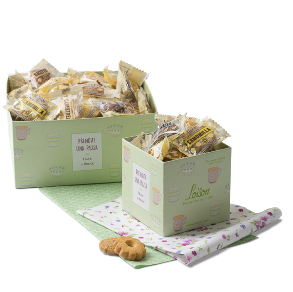 Biscotti al burro assortiti - Loison - scatola da 200 biscotti