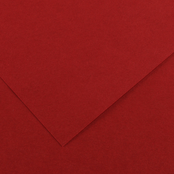 Foglio Colorline - 70x100 cm - 220 gr - rosso granata - Canson