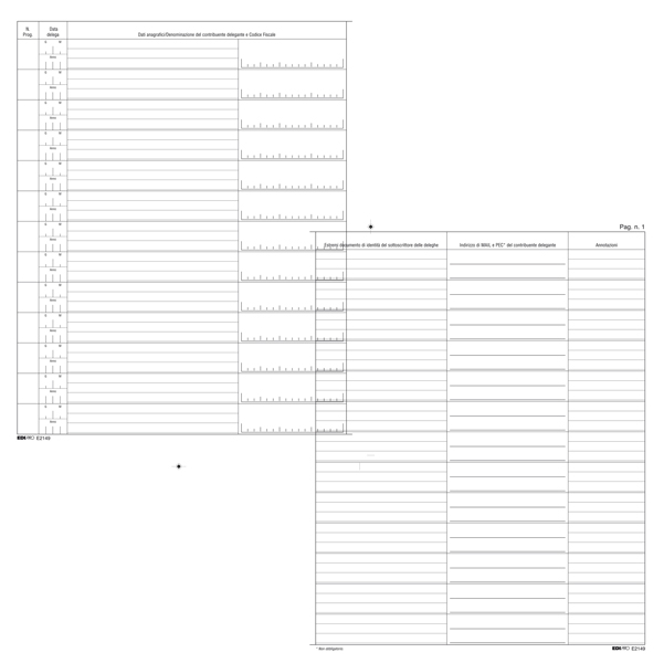 Registro cronologico - 31x24,5 - 14 pagine - Edipro