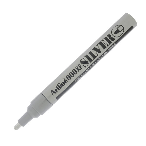 Marcatore permanente A 900 - a vernice - punta tonda - 2,3 mm - argento - Artline
