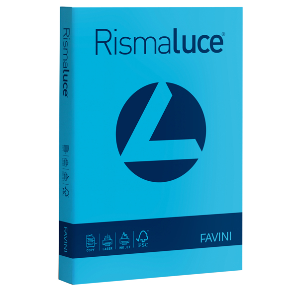 Carta Rismaluce - A4 - 90 gr - azzurro 55 Favini - conf. 300 fogli