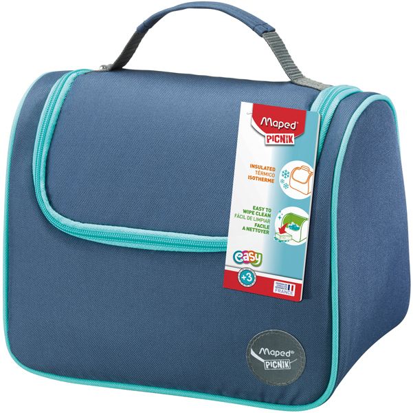 Lunch Bag - Picnick Easy - 20 x 25 x 18 cm - 6,3 L - azzurro/blu - Maped