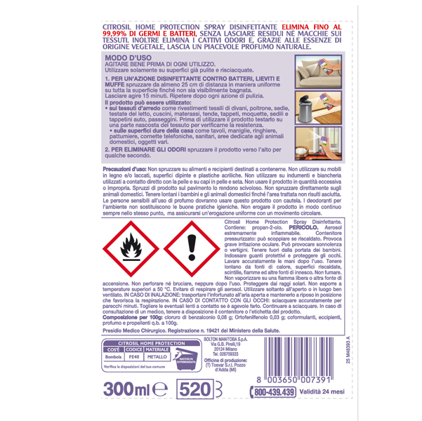 Spray disinfettante - lavanda - 300 ml - Citrosil