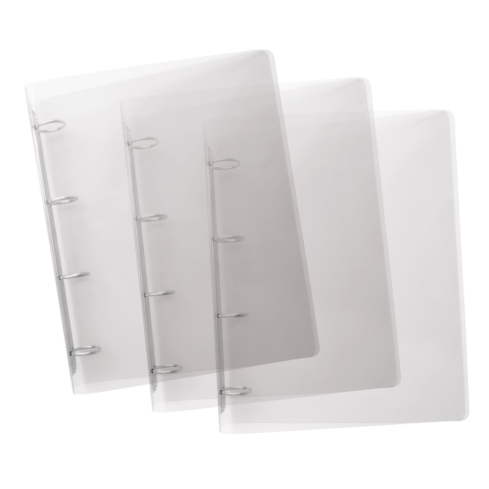 Raccoglitore Lumina - PP - 4 anelli tondi D30 - dorso 4 cm - 22x30 cm - trasparente - Favorit