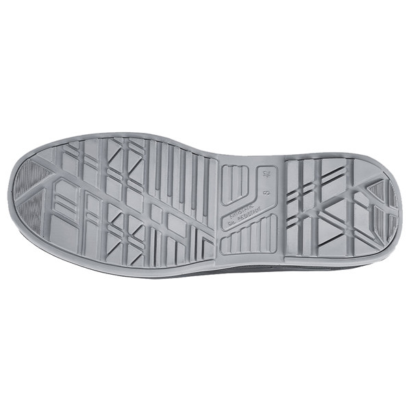 Calzatura di sicurezza Hard S3 SRC - pelle idrorepellente - numero 43 - grigio scuro/verde - U-Power