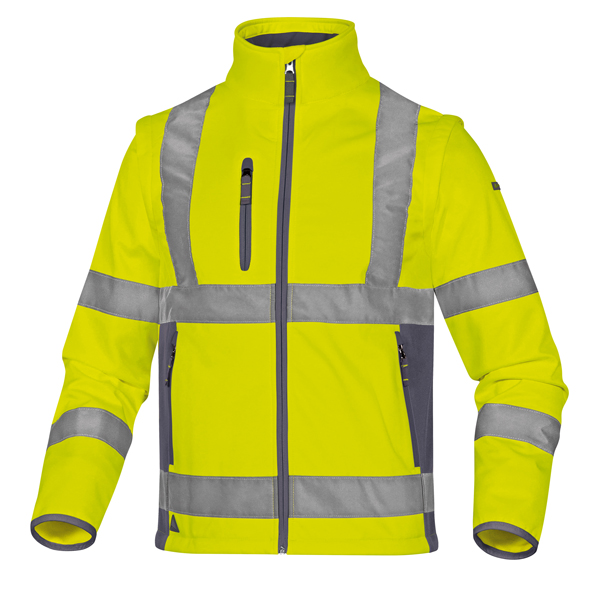 Giacca Softshell Moonlight 2 alta visibilitA' - poliestere - taglia M - giallo fluo - Deltaplus