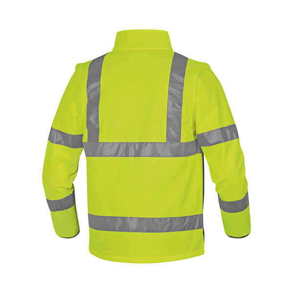 Giacca Softshell Moonlight 2 alta visibilit&agrave; - poliestere - taglia XXL - giallo fluo - Deltaplus