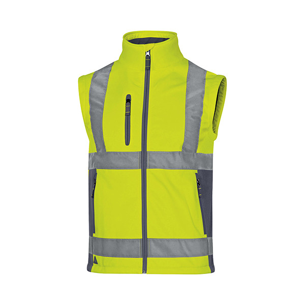 Giacca Softshell Moonlight 2 alta visibilit&agrave; - poliestere - taglia XXL - giallo fluo - Deltaplus