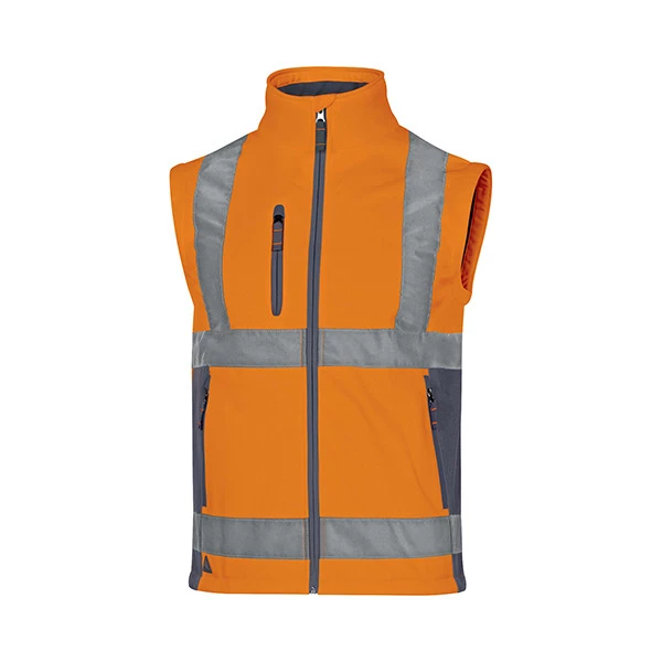 Giacca Softshell Moonlight 2 alta visibilit&agrave; - poliestere - taglia XXL - arancio fluo - Deltaplus