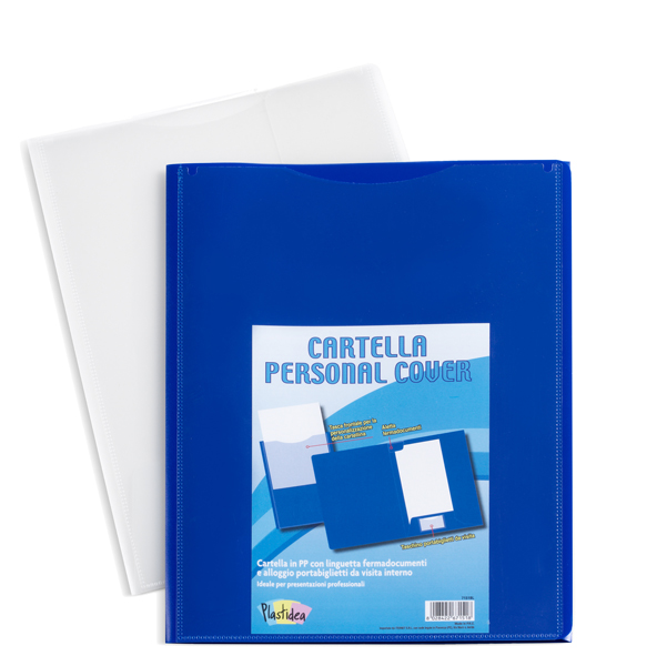 Cartella in PP Personal Cover - blu - 24 x 32 cm - Iternet - conf. 5 pezzi