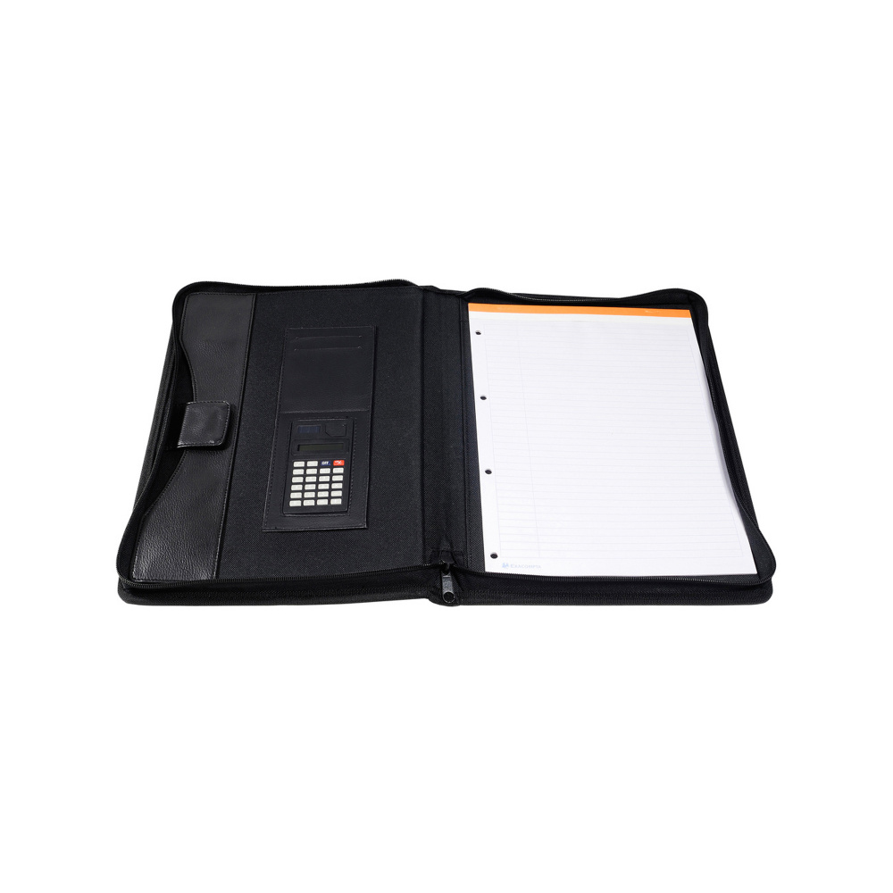 Conferenziere con calcolatrice Exawallet - PPL - 26,5x34 cm - nero - Exacompta