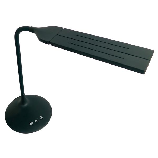 Lampada da tavolo a led Twin - 34x36x18 cm - nero - Alba