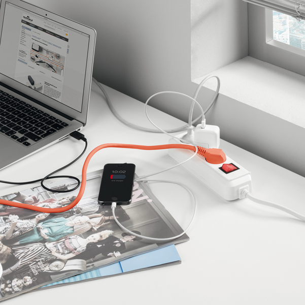 Box Cavoline S contenitore - per cavi e multipresa 3 entrate - Durable