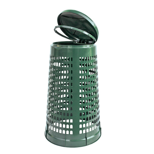 Trespolo portasacco - con anello fermasacco - diametro 38 cm - altezza 85 cm - 110 L - verde - Mobil Plastic