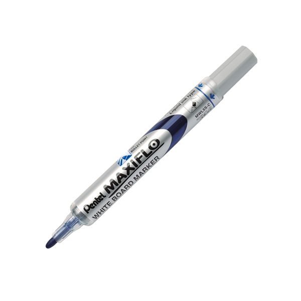 Marcatore Maxiflo Liquid Ink - per lavagna - blu - Pentel - conf. 12 pezzi
