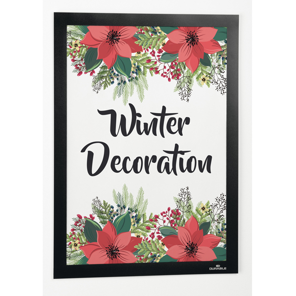 Cornice adesiva - Duraframe Wallpaper - A4 - 21 x 29,7 cm - nero - Durable