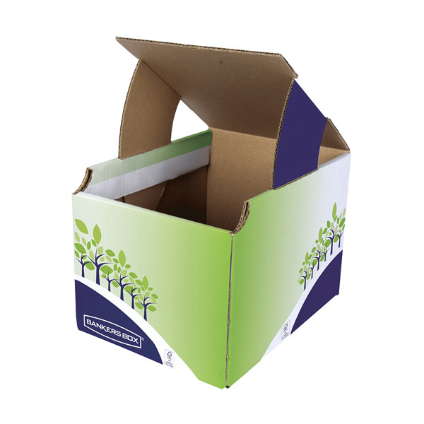Cestino riciclo - 24,8 x 23,5 x 31,4 cm - verde/blu - Fellowes