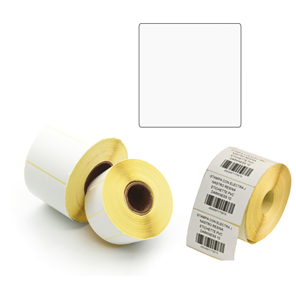 Etichette per trasferimento termico diretto - 100x100 mm - 1 pista - Printex - rotolo da 500 pezzi