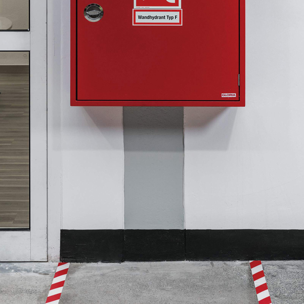 Nastro adesivo DURALINE STRONG 50/07 1726 - 50 mm x 30 mt - rosso/bianco - Durable