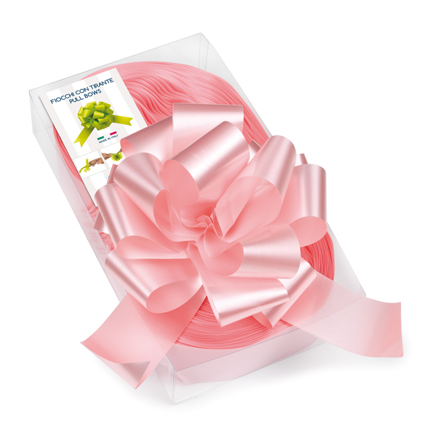 Nastri strip 6800 - in polipropilene - rosa baby 05 - per fiocco autocomponibile - 50mm - diametro 20cm - Brizzolari