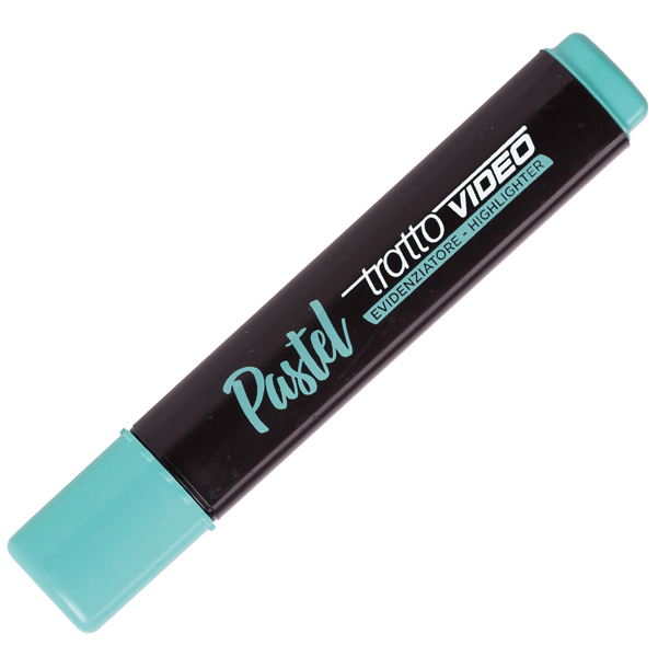 Evidenziatore Tratto Video pastel - punta a scalpello - tratto da 1,0mm-5,0mm - verde menta - Tratto