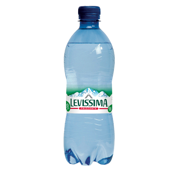 Acqua frizzante - PET 100 riciclabile - bottiglia da 500 ml - Levissima