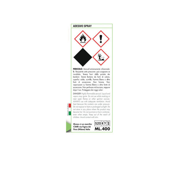 Adesivo spray - permanente - 400 ml - IKona+