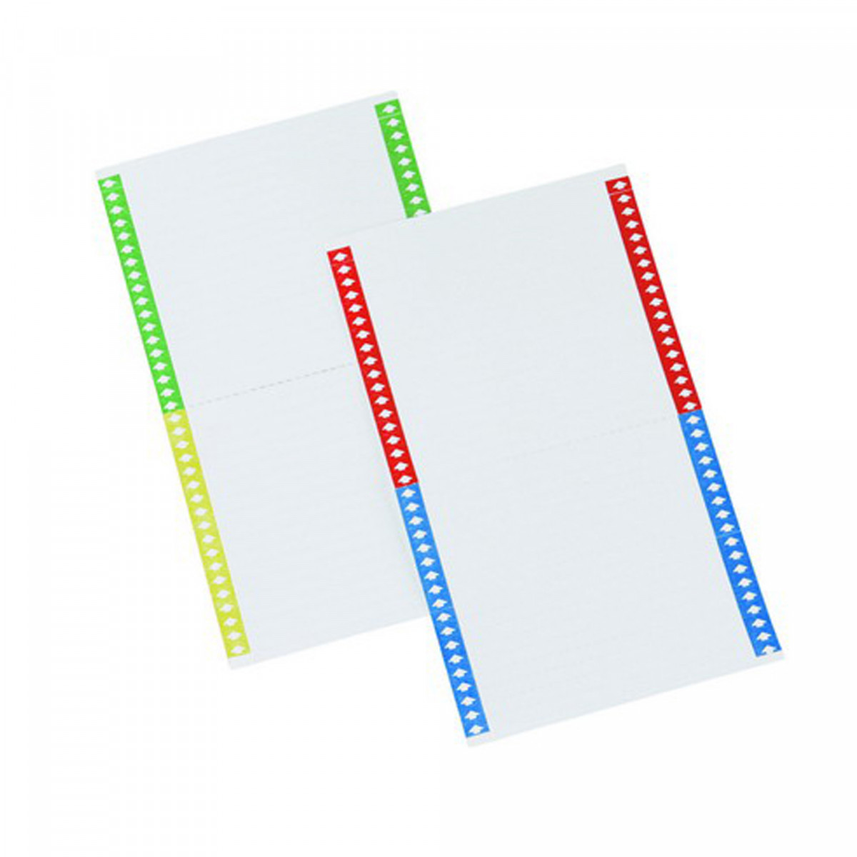 Cartellini per cartelle sospese - 140 mm - Bertesi - pack 10 fogli da 34 cartoncini