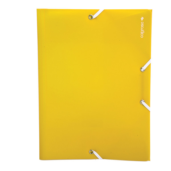 Cartella 3 lembi con elastico angolare - A4 - PP - colori assortiti - Colorosa