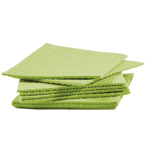 Pannospugna Aquos - 18 x 20 cm - verde - PerfettoFactory - conf. 10 pezzi
