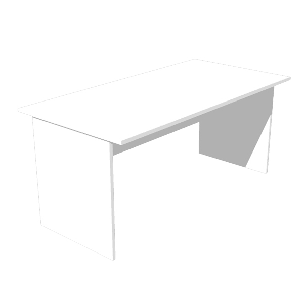 Scrivania Easy - lineare - 120x80x72 cm - bianco - Artexport