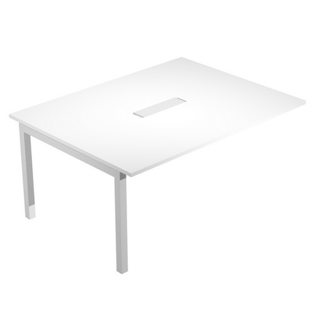 Modulo aggiuntivo per tavolo riunioni AgorA' - 6 posti - 160x120x72,5 cm - bianco - Artexport