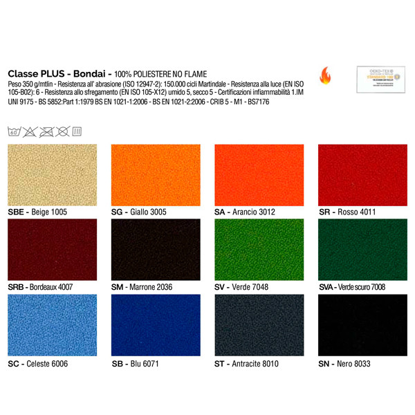 Poltrona semidirezionale Vertigo VRAPG - con braccioli regolabili e poggiatesta - nero/blu - Unisit