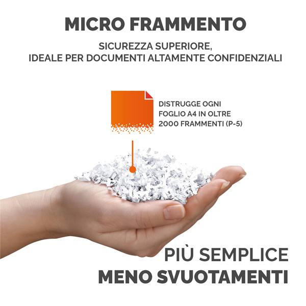 Distruggidocumenti LX-201 - a microframmenti - nero - Fellowes