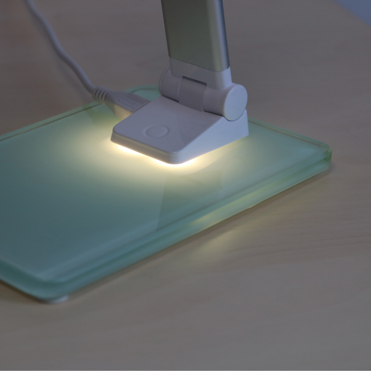 Lampada da tavolo Popy - a led - 6 W - alluminio/vetro - Unilux