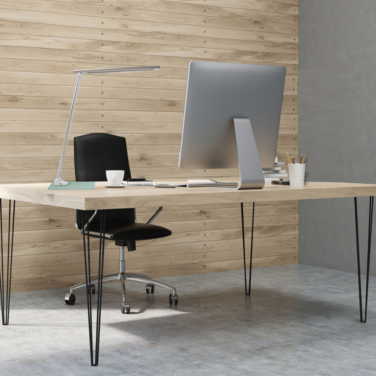 Lampada da tavolo Popy - a led - 6 W - alluminio/vetro - Unilux