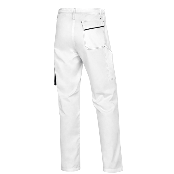 Pantalone da lavoro Panostyle M6PAN - sargia/poliestere/cotone - bianco/grigio - taglia M - Deltaplus