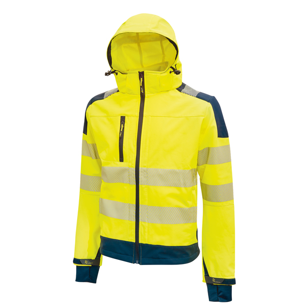 Giacca alta visibilitA' Softshell Miky - taglia XL - giallo fluo - U-Power