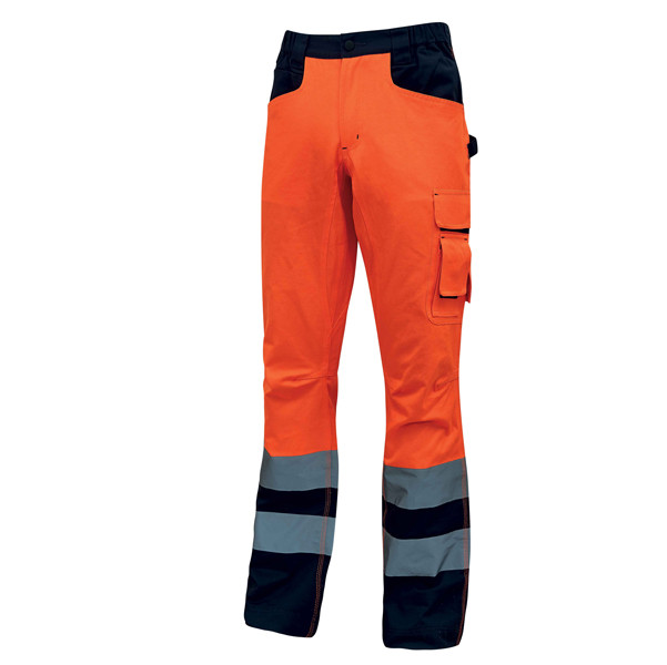 Pantalone invernale alta visibilit&agrave; Beacon - arancio  fluo - taglia XL - U-Power